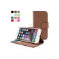 Snugg ™ - Case For iPhone 6 - Flap Leather Case With A Lifetime Warranty (Brown) Apple iPhone 6 (Electronics)