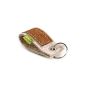 Almwild Keychain made of genuine cow hide and 100% natural merino wool (Electronics)