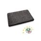 Casa Pura® bathmat made of soft & cuddly shaggy | Oeko-Tex certified | anthracite | 70x120cm