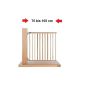 Impag® Stair gate Safety gate 70-108 cm, hinged like a door - always open in the direction of Baltrum natural beech (Baby Product)