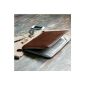 GMYLE (R) Brown PU Leather Premium Quality crazy with Double Horse Skin Case bag cover sleeve Zipper reason for Apple Macbook Pro 13-inch (Electronics)