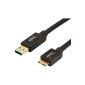 AmazonBasics USB 3.0 cable (A male to Micro B plug) 1.8 m (backward compatible with USB 2.0 and 1.1) (Personal Computers)