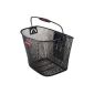 Bicycle Basket KLICKfix removable closely for black front with carrying handle and adjustable adapter plate (Misc.)