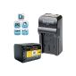 Bundle Star Battery Charger 4 in 1 and NP-FV70 battery Pantonia for Sony