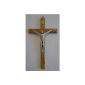 Wall cross, crucifix in olive wood, 16 cm (household goods)