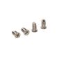 Screws for fan, chrome-plated, Set of 4 (Electronics)