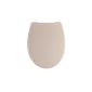 Toilet seat Siena Beige with soft closing comfort and Fast Fix (tool)