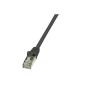 LogiLink CP1033S Cat5e network cable F / UTP 1m AWG26 Black (Accessory)