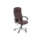 Desk chair of opixeno, luxury executive chair, ergonomic swivel chair with armrests, office chair, seat with hard floor casters (Office supplies & stationery)