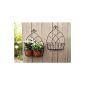 Metal wall basket, set of 2 (Garden & Outdoors)