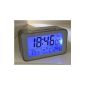 Radio controlled clock with thermometer Radio Alarm Alarm Clock in silver (SN4491W)