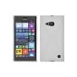 Silicone Case for Nokia Lumia 730 - X-Style white - Cover PhoneNatic ​​Cover + Protector (Electronics)