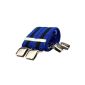 Men Suspenders 4 Clips From H 40mm wide with extra strong clip in 22 colors black, red, blue, orange, olive, etc. (Textiles)