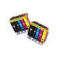 NTT® - 10 pieces (2 x sets) XL cartridges ink cartridges ink for Canon Pixma IP 4850 IP 4950 IX 6550 MG 5150 MG 5250 MG 5340 MG 5350 MG 6150 MG 6250 MG 8150 MG 5100 MG 5200 MG 5300 MG 6120 MG 8120 MG 8240 MG 8250 MX 885 MX 895 PGI-525BK / CLI-526C / CLI 526M / CLI 526Y and 526BK CLI-100% quality with smart *** SPARSET *** (Office supplies & stationery)