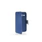 MOONCASE Protection Case Cover Leather Wallet Case Flip Cover Case for Samsung Galaxy Core Plus G3500 sapphire (Wireless Phone Accessory)