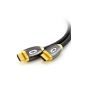 CSL - 5m High Speed ​​Platinum (HQ) HDMI Cable with Ethernet (network) Real 3D / ULTRA HD / xvColor and Deep Color / ARC - CEC / Alustecker / triple shielding / Standard 1.4a | 1080p | 2160p | 4K | 5 meters (Electronics)