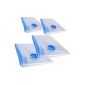 4 pcs. Set 120x80 cm stackable vacuum bag storage bag XXL in TÜV tested quality (household goods)