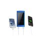 Solar 30000mAh Dual USB portable battery charger power bank (Blue) (Electronics)