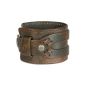 SilberDream leather strap antique brown men's leather bracelet genuine leather LA4293B (jewelry)