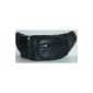 Waist bag fanny pack Wimmerl black leather (luggage)