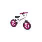 Hudora - 10073 - Bike and Vehicle for Children - Bicycle Wheels Draisienne Ratzfratz Princess 4.0 - Eva 12 Tires - Black / Pink / White (Toy)