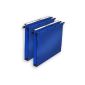 L'Oblique AZ Fun 330 hanging folders polypro drawer 30mm Blue background (Office Supplies)