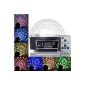 PMS® DJ Disco Ball Magic Lamp LED RGB Light Effect Projector Light with Remote Control Music