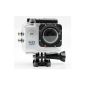 QUMOX Actioncam SJ4000, Action Sport Camera with Waterproof, Full HD, 1080p video, helmet camera, White (Electronics)