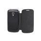 Moonbay MALL Protective Case Flip Cover + Free Screen Protector and Stylus for Samsung Galaxy Trend Duos S7560 / S7562 - Black (Electronics)