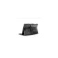 Cover / Case Croco Black + folding stand for Samsung Galaxy Note 10.1 