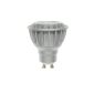 LEDs Change The World Spot LED DIMMABLE GU10 230V 50W replacement 6,5Watt genuine warm white 2700K silver coated aluminum housing replaces up to 50W halogen with Nichia LEDs