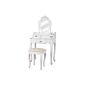 Miadomodo® SMKT06 country house dressing (White) with stool