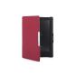 Mulbess Kobo Aura HD Case Cover Genuine Leather (Genuine Leather) with Auto Sleep / Wake Function Color Purple Wine (Electronics)
