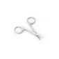 SODIAL (R) Scissors Eyebrow Beard Mustache Cup Stainless Steel Cosmetic 9cm (Miscellaneous)