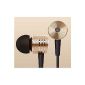 NIUTOP® Original Xiaomi 2. piston Headset Earphone Headset Headphones Earphones with Remote & Mic Ii control talk for all smartphone / tablet / PAD / QUALITY ~ Samsung Galaxy Note 3 Note 2 S5 S4 S3, HTC One M8 M7, LG Optimus G2 G3, Sony Xperia Z1, Z2, Z3, Nokia Lumia 1520 520 630 930, Google Nexus 4 5, Blackberry Z10 Z3 Passport, Motorola Moto, iPod touch, iPod nano [Easy to use ✔] [Original retail Package✔] [Quick Shipping✔] (Gold)