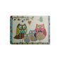 Andrew's placemat placemat Colorful Owls 1 pc. With cork flooring and melamine coating (household goods)