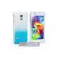 Yousave Accessories Samsung Galaxy S5 Mini Case Blue / Clear Rain Drop Hard Case (Accessory)
