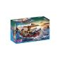 Playmobil - 5137 - Construction Set - pirate boat with hammerhead shark (Toy)
