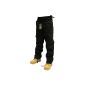 Adults Combat Pants - BLACK / BLACK - French Size 36-60 / 76cm-127cm - Length Two legs (Clothing)