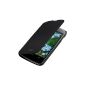 kwmobile® practical and chic flap protective case for LG Google Nexus 4 in Black (Wireless Phone Accessory)