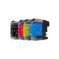 4 comp.  XL cartridges with chip for Brother MFC J245 J470DW J650DW J870DW J4410DW J4510DW J4610DW J4710DW J6520DW J6720DW J6920DW Brother DCP J132W J132WG1 J152W J552DW J752DW J4110DW (Electronics)