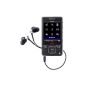 Sony NWZ A 828 B Video / MP3 Player (Bluetooth) 8 GB Black (Electronics)