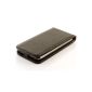 SHOP4PHONE® | Cover black leather case with magnetic closure Samsung Galaxy S i9000 + 1 Film Protector Offers (Electronics)