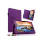 Britain Broadway Lenovo IdeaTab A10-70 10.1 inch Android Tablet Folio PU Leather Stand Case - fits only Lenovo IdeaTab A10-70 10.1 inch Android Tablet (purple) (Electronics)