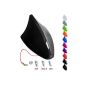 WOLTU # 160 Universal Car Shark Shark antenna roof antenna Shark AM & FM glossy color choice (High Gloss Black)