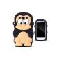 Demarkt Monkey Skin Case Cover for Samsung Galaxy S3 i9300 Case Silicone Cover Monkey Black (Electronics)