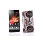 Me Out Kit FR TPU Gel Case for Sony Xperia M - multicolored tape-imitation (Wireless Phone Accessory)