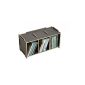 Media box CD gray dark gray wood material timbered house (toy)