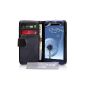 Yousave folio Case + Screen Protector for Samsung Galaxy S3 I9300 Black (Accessory)