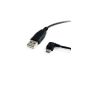 StarTech.com USB 2.0 A to Micro B angled left angle 91cm - USB to Micro USB Cable - Male / Male - Black (Personal Computers)